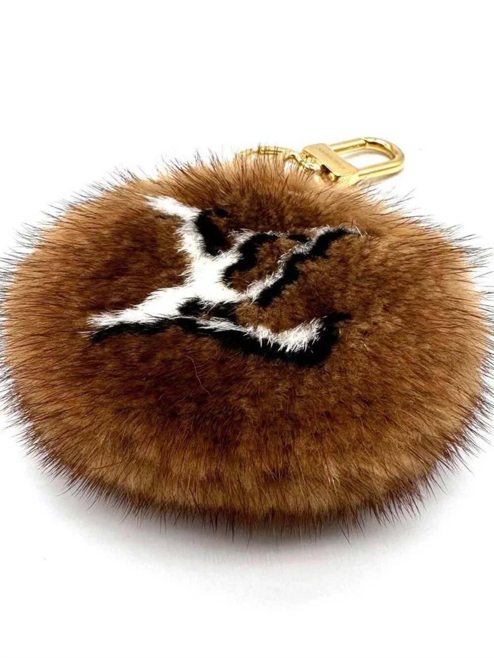 Brand NEW! Rare!!! Louis Vuitton Mink Fleur Bag Charm & Key Ring COMES WITH COA!